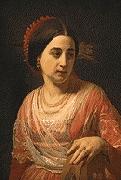 Johann Koler A Roman Woman Spain oil painting artist